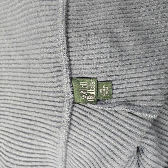 High-Waisted Cozy Ribbed Lounge Flare Leggings | Wild Fable | 2X - Picture 5 of 9